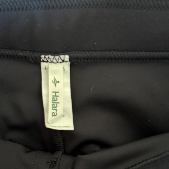 Halara Wide Leg Dress Pants Button Up High Waist Black XSP - Picture 3 of 4